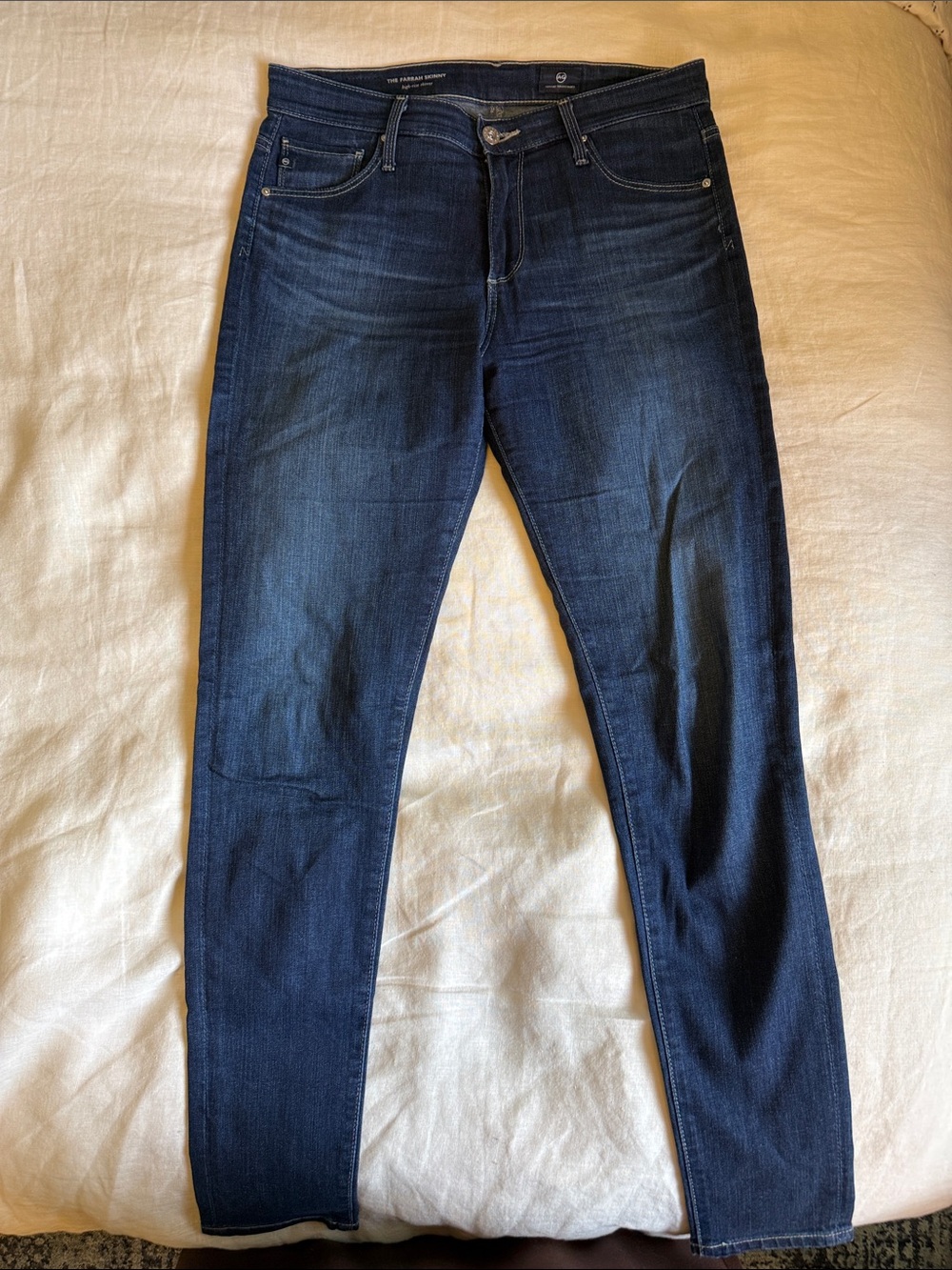 Ag Adriano Goldschmied Slim Skinny Jeans in Deep Indigo